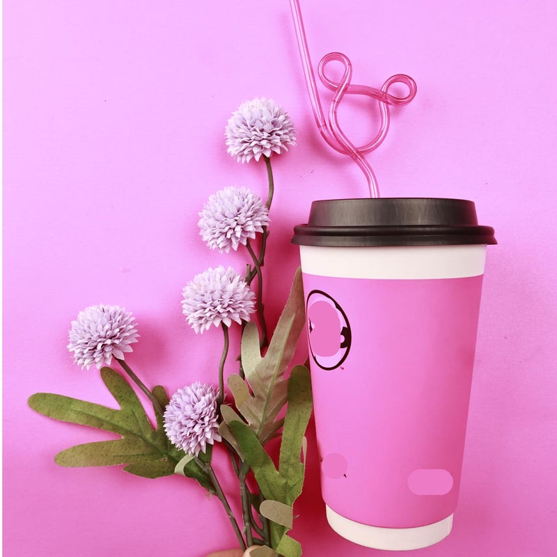 GELIFATLE 24 Pcs Crazy Straws  Reusable Plastic Loop Curly Fun Straws for Classroom Activities  Valentines Day Gift  Christmas Birthday Party Supplies Decoration - Image 3