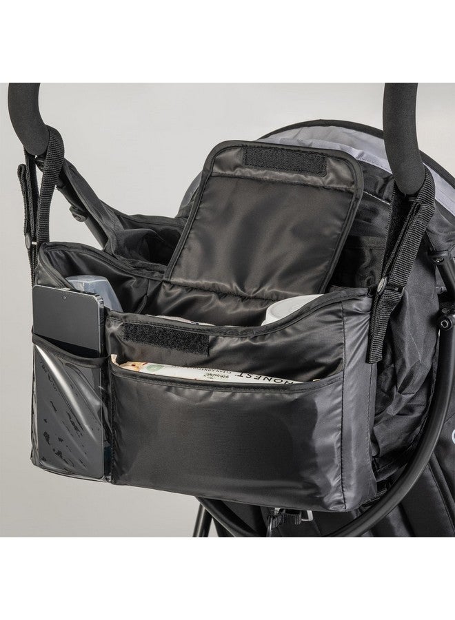 Tiny Twinkle Universal Stroller Organizer with Adjustable Strap - Waterproof Stroller Caddy Fits Baby Jogger, Nuna, Graco, Donna and Bugaboo Strollers（Black） - Image 4