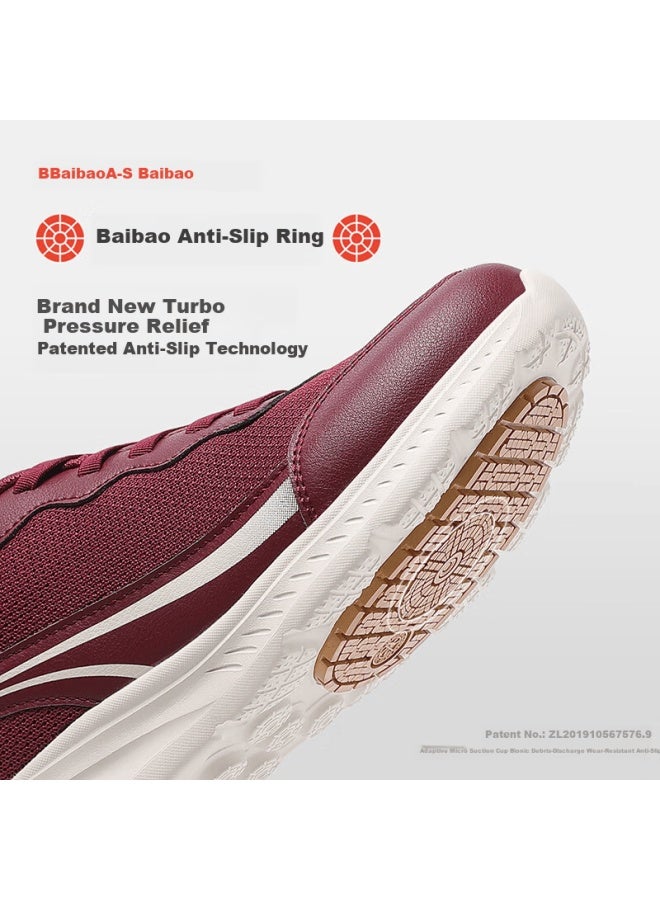 Baibao New Year Gift Professional Non-slip Women's Shoes Mom Shoes Easy Slip-on Elderly Anti-fall Sports Walking Shoes - Image 2
