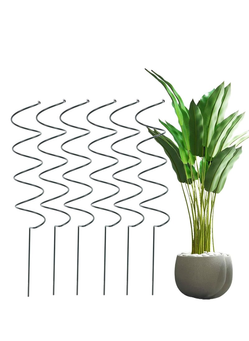 SYOSI - 6pcs Plant Support Stake Kit Spiral Cages Climbing Tower Metal Garden Supports Frame for Tomato Rose Vine for Indoor and Outdoor Potted - Image 1