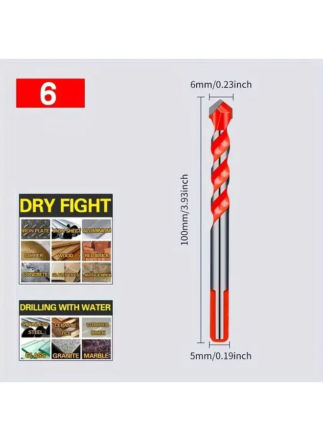 6mm Drill Bit For High Hardness Ceramic Tiles Concrete Glass And Marble - Image 1