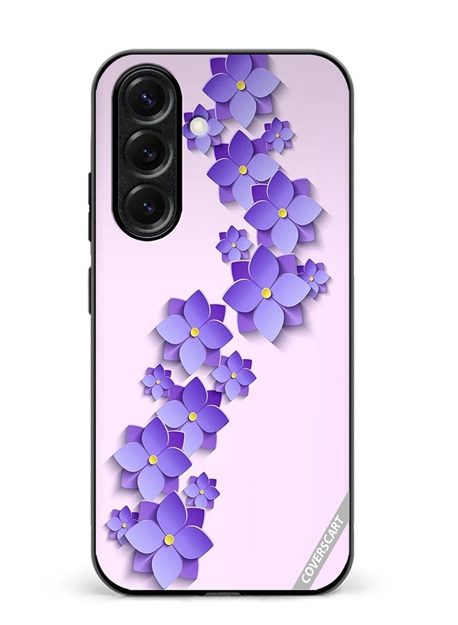 VR CREATIVE Protective Case Cover For Samsung Galaxy S25 Flower Design Multicolour