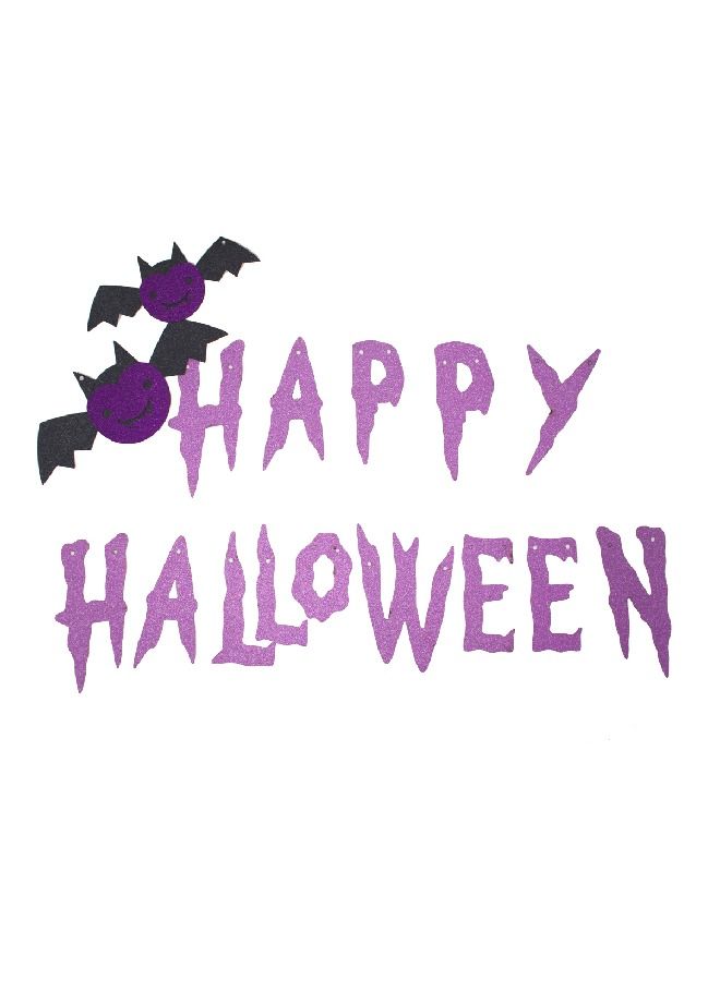 ذا بارتي بوبير راية هالوين سعيد الأرجواني - Image 1