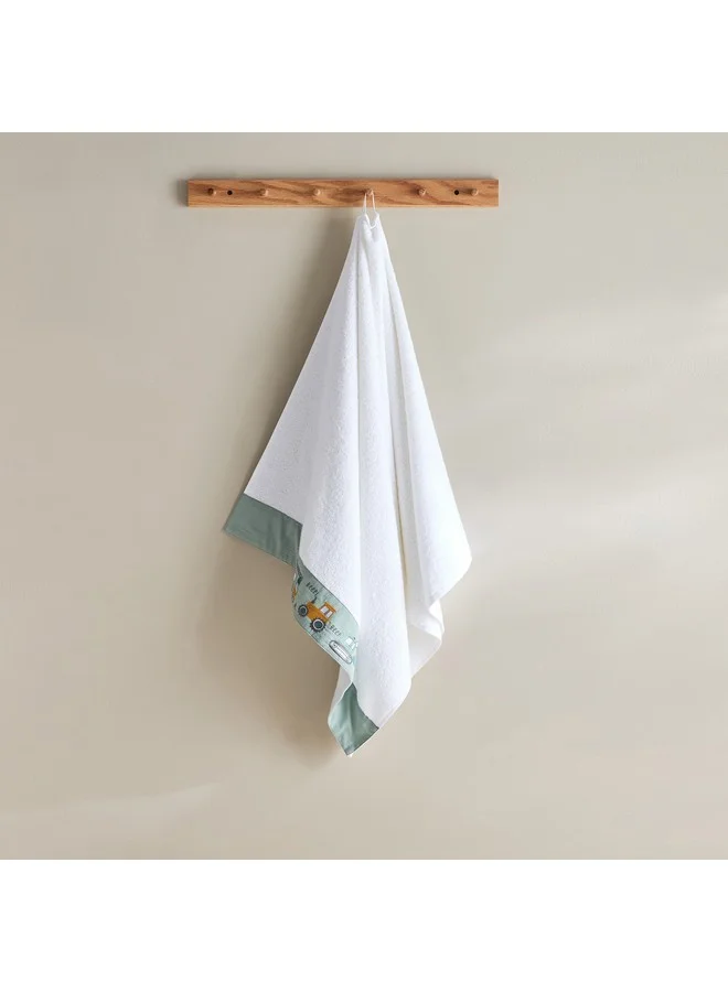 Home Box Grace Gearhead Beep Beep Turkish Cotton Kids Bath Towel 65 x 136 cm