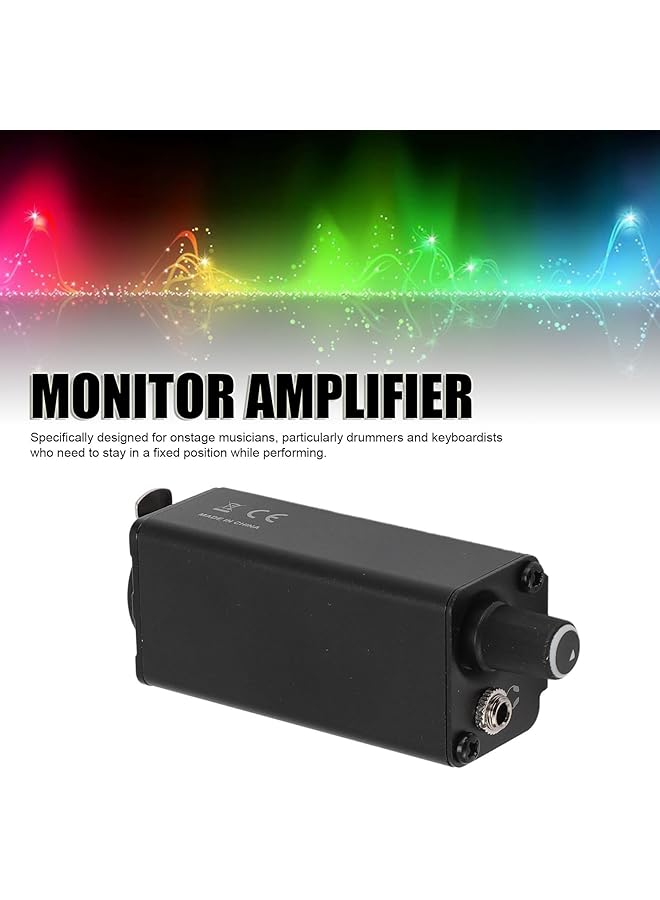 erorex Portable Monitor Amplifier For Musicians Volume Control Xlr Input 3.5Mm Stereo Jack Analog Headphone Amplifier With Waist Clip For Onstage Drummer Keyboardist - Image 5