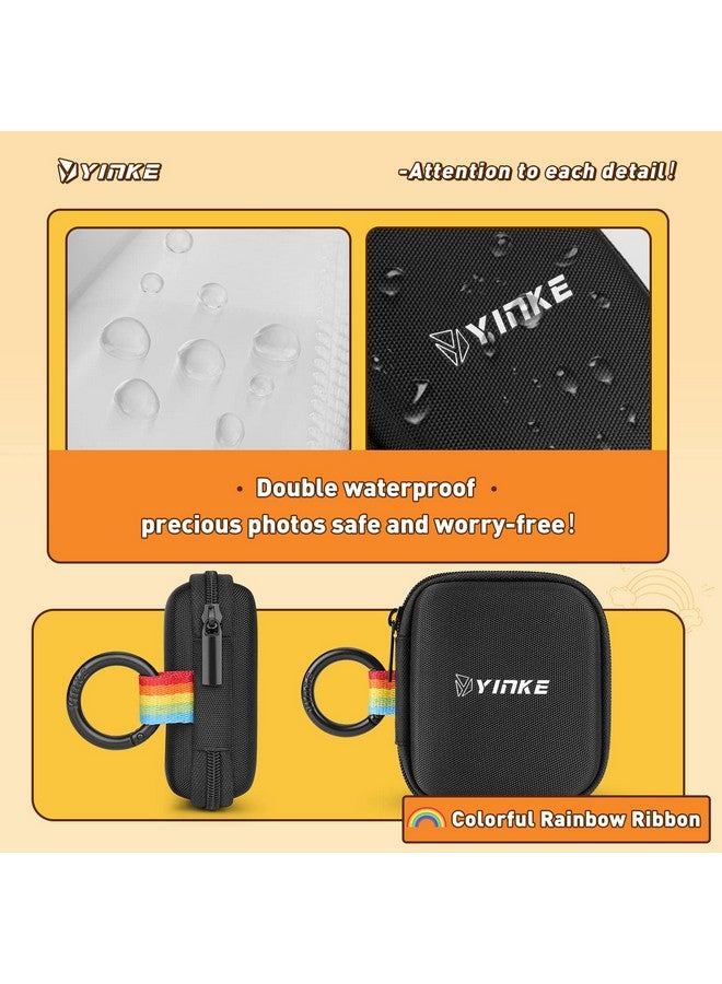 ينك ألبوم صور جيب من YINKE لفيلم Polaroid Go وكاميرا Polaroid Go Mini الفورية، حافظة ألبوم صور واقية محمولة للسفر تتسع لـ 40 صورة (أسود) - Image 5