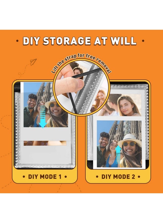 ينك ألبوم صور جيب من YINKE لفيلم Polaroid Go وكاميرا Polaroid Go Mini الفورية، حافظة ألبوم صور واقية محمولة للسفر تتسع لـ 40 صورة (أسود) - Image 4