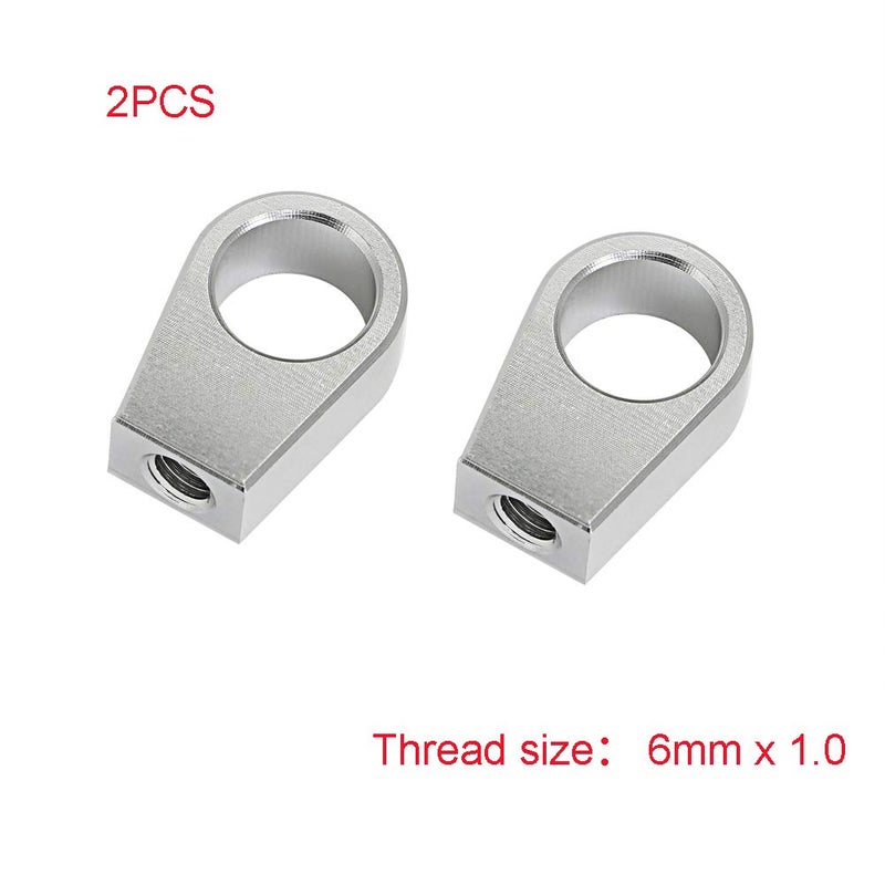 Alpha Rider CNC Aluminum 6MM Dump Bed Strut Rod End Replacement Tie Rods For Polaris Rangers 2012 Sliver 2PCS