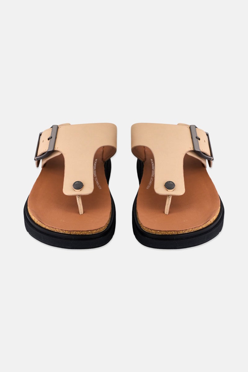 FitFlop Men Toe Post Slip On Sandal, Beige - Image 2