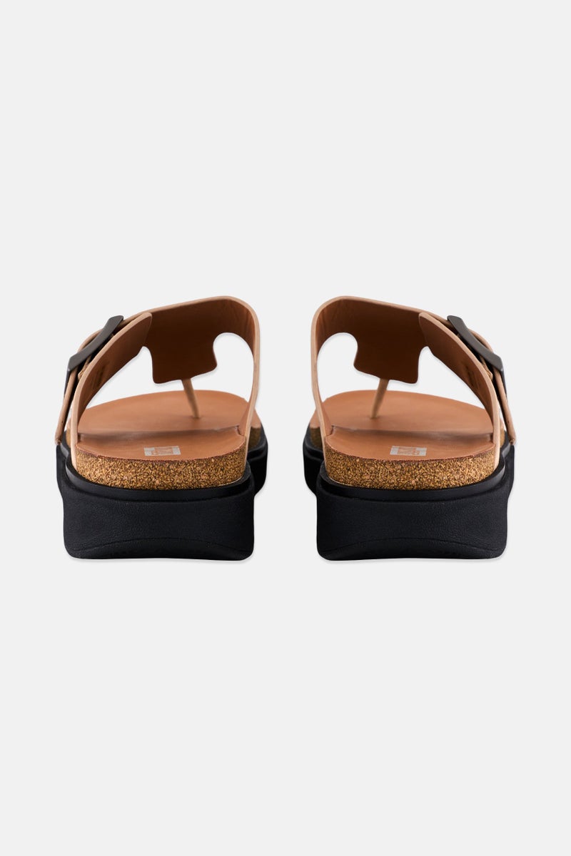 FitFlop Men Toe Post Slip On Sandal, Beige - Image 4