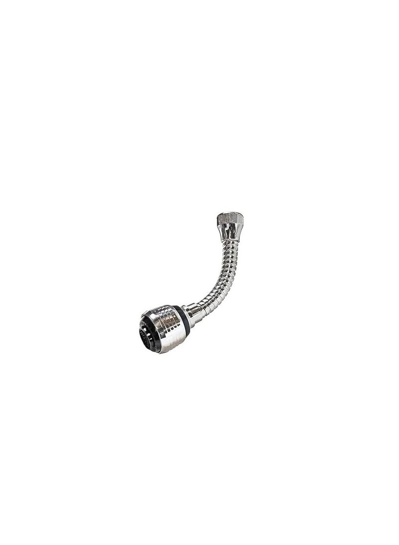 Turbo Flex 360 Instant Hands Free Faucet Swivel Spray Sink Hose Silver 6inch - Image 1