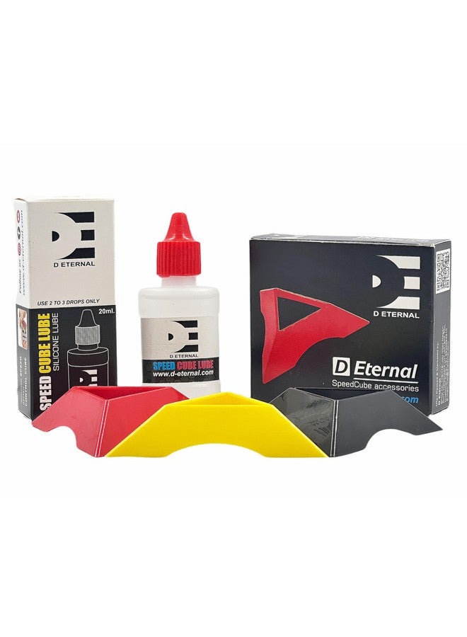 D ETERNAL D ETERNAL Speed Cube Puzzle Accessories Combo Set Of Cube Lube Oil Cube Protecting Pouch Bag And Cube Keeping Stand (Lube+Stand), For Kid 
