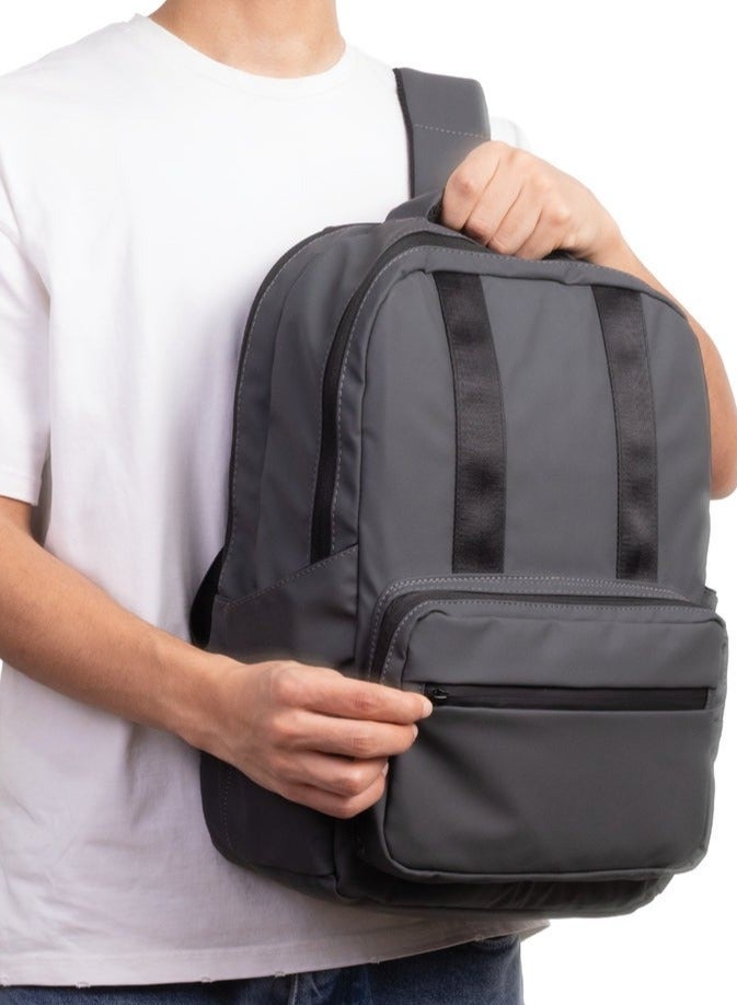 Ar supply AR Summit Backpack by Arij Bags | Laptop Backpack, Water-Resistant, Padded Laptop Compartment, Multiple Pockets, Travel and Daily Use (42 × 30 × 14 cm) (Grey) - Image 2