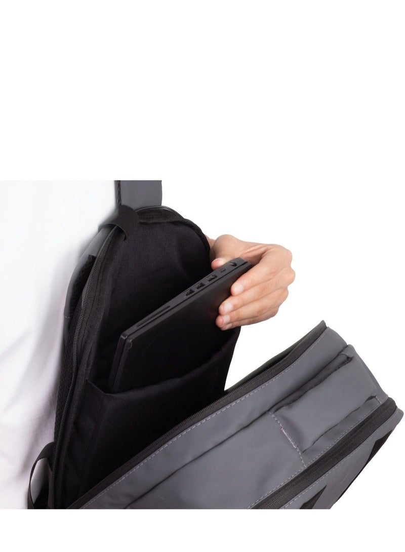 Ar supply AR Summit Backpack by Arij Bags | Laptop Backpack, Water-Resistant, Padded Laptop Compartment, Multiple Pockets, Travel and Daily Use (42 × 30 × 14 cm) (Grey) - Image 3
