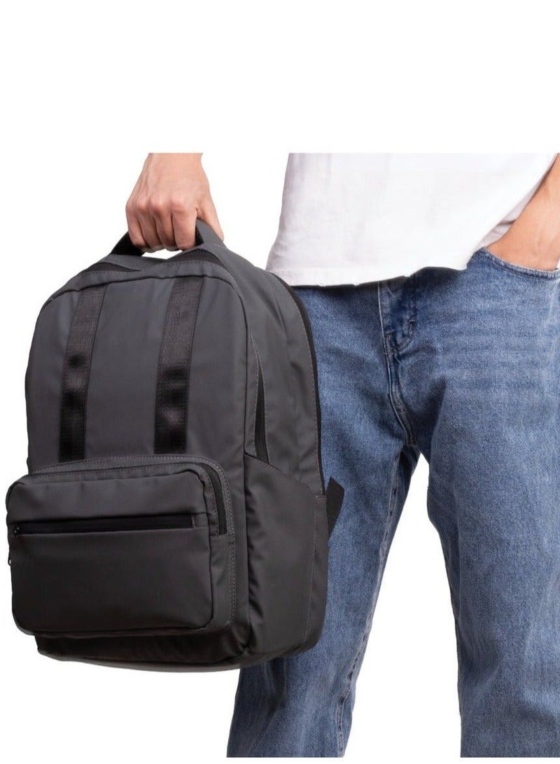 Ar supply AR Summit Backpack by Arij Bags | Laptop Backpack, Water-Resistant, Padded Laptop Compartment, Multiple Pockets, Travel and Daily Use (42 × 30 × 14 cm) (Grey) - Image 4