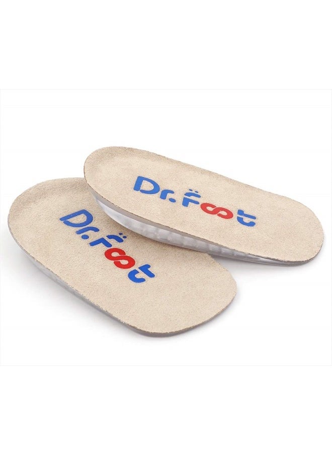 Dr.Foot Height Increase Insoles, Heel Cushion Inserts, Heel Lift Inserts for Leg Length Discrepancies (Large (0.5" Height))  - Image 1