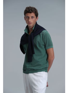 Lufian Men's Vernon Smart Polo T-Shirt 111040163 Green  - Image 1