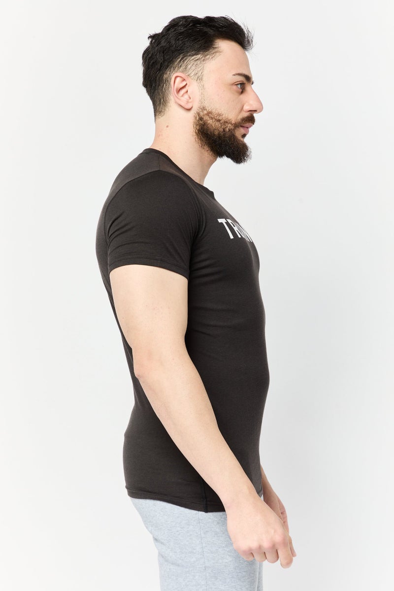 PUMA Men Sportswear Fit Short Sleeves Training T-Shirt, Black - Image 2