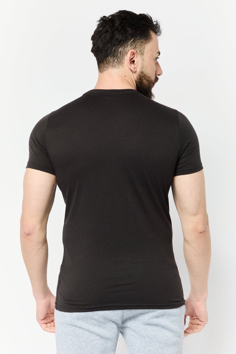 PUMA Men Sportswear Fit Short Sleeves Training T-Shirt, Black - Image 4