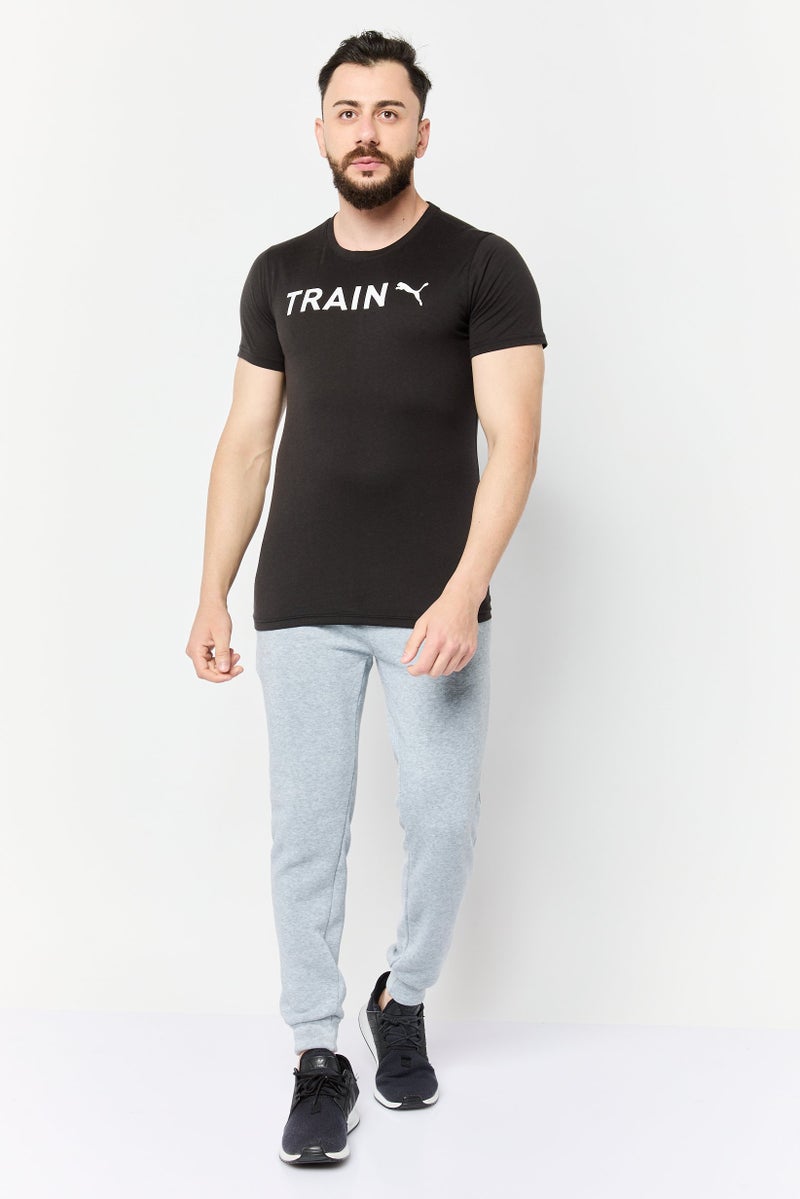 PUMA Men Sportswear Fit Short Sleeves Training T-Shirt, Black - Image 3