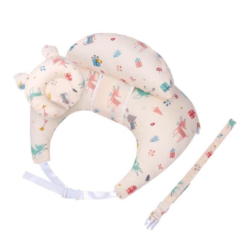 Nursing Pillow for Breastfeeding, Ergonomic Baby Feeding Support Cushion with Removable Washable Cover, Soft Comfortable Maternity Pillow for Mom and Newborn - Image 3