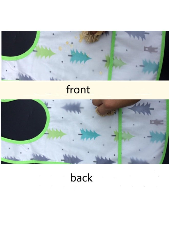 Baby Bibs Waterproof Set of 4, Cotton & EVA, Adjustable Snaps, 6-36 Months - Image 4