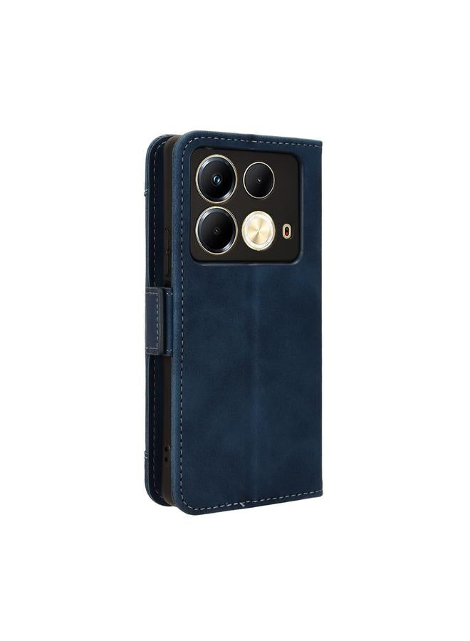 زبون جراب لهاتف Infinix Note 40 4G مصنوع من الجلد وملمس جلد العجل وفتحات للبطاقات - Image 3