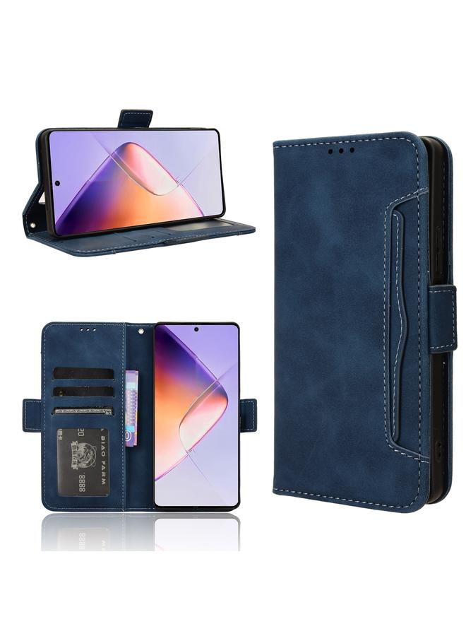 زبون جراب لهاتف Infinix Note 40 4G مصنوع من الجلد وملمس جلد العجل وفتحات للبطاقات - Image 1