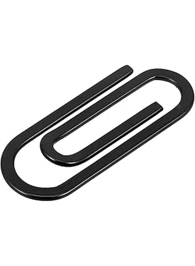 Black Metal Paper Clip Holder for Office and Home Sturdy Document Clips Memo Organization - Image 1