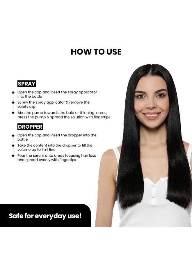 ثريفيكو بخاخ سيروم نمو الشعر ثرايفكو ٢.٠ | مدعوم بأبحاث طبية بريطانية | مثبت سريريًا أنه يقلل تساقط الشعر ويعزز نموه | مدعم بـ ريدينسيل، بروكابيل، وأناجين | ريجينديل ® | خفيف الوزن، غير لزج | للرجال والنساء - ٥٠ مل - Image 3