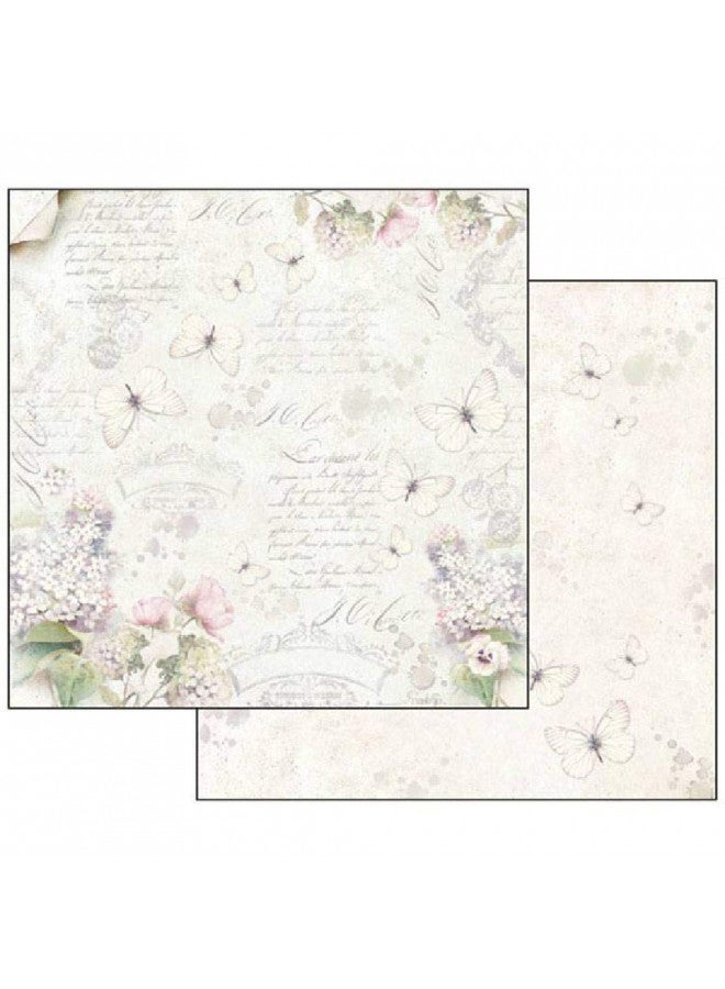 Stamperia Intl Stamperia International KFT Pack 10 sheets double face - Lilac, Multicoloured, 30.5 x 30.5 (12" x 12") - Image 2