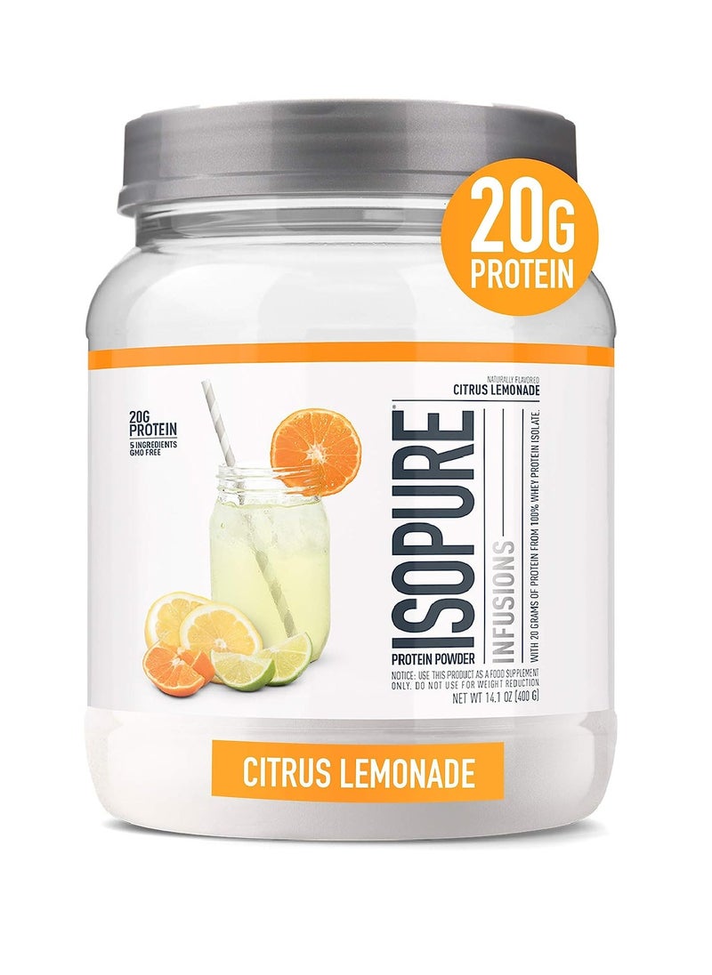 Isopure Infusions Protein Powder Citrus Lemonade 16 Servings 400 g - pzsku/Z5CCD32BC65B9AF65DEEFZ/45/_/1707942563/115b91d1-5102-4f2e-bdb8-bff59d37304e