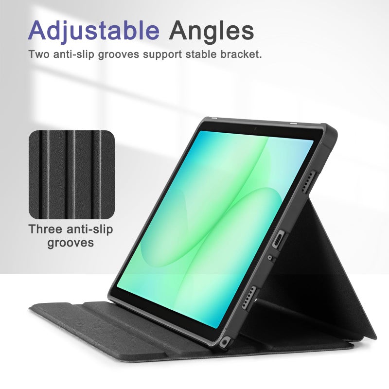CoBak Case for Samsung Galaxy Tab A11+ Plus 11â€ 2025, Multi-Viewing Angles, All New PU Leather Folio Stand Cover with Auto Sleep Wake Feature for Samsung Galaxy Tab A11+ Tablet 11-inch, Black - Image 5