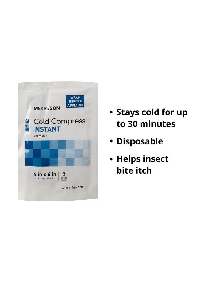 McKesson Cold Compress, Instant Cold Pack, Disposable, 4 In X 6 In, 1 Count, 24 Packs, 24 Total - Image 3