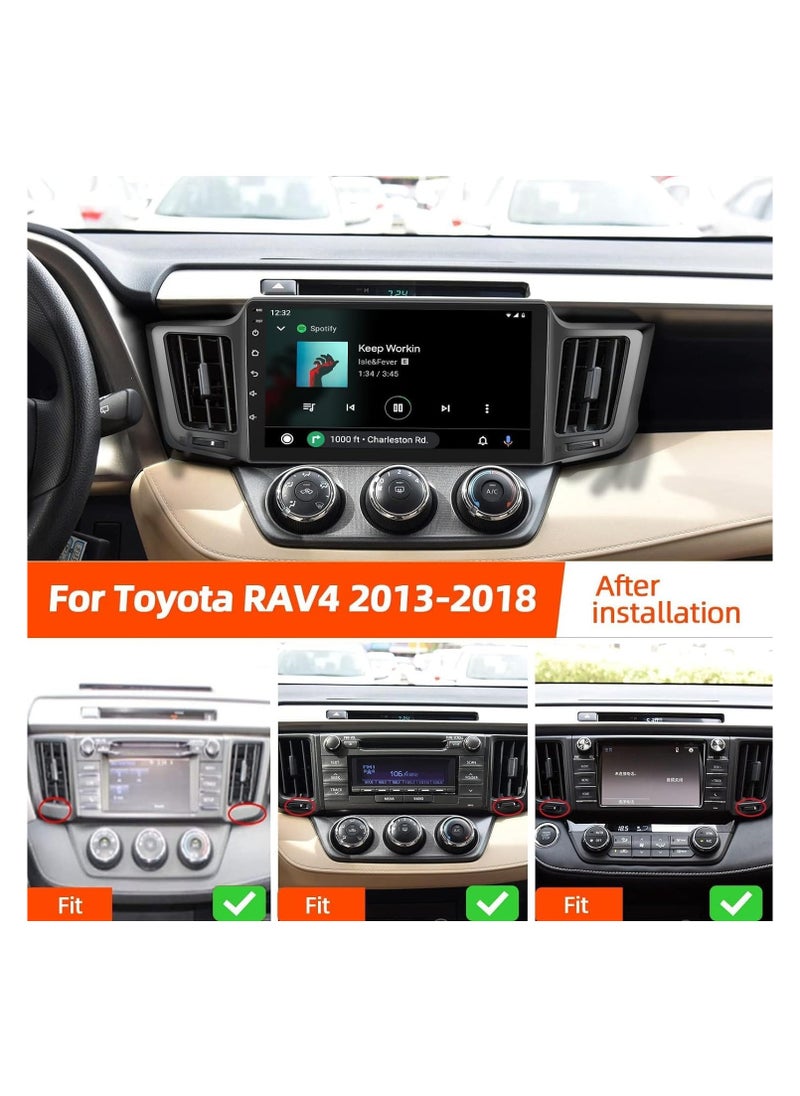 SHEZA STAR - Android Car Stereo for TOYOTA RAV4 2013-2017 6GB RAM 128GB ROM 10 Inch Support SIM Card, Apple Carplay, MirrorLink WiFi BT, 2.5D IPS Touch Screen with AHD Camera Included - Image 1