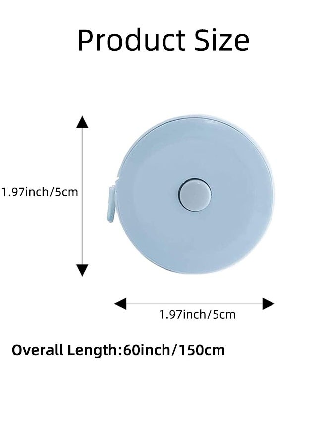 Generic Soft Sewing Tape Measure for Accurate Measurement, Retractable Tape Measure for Body Measurements, 60 inchs/1.5 meters, Mini Pocket Waist Measuring Tape(2 colours)  - Image 5