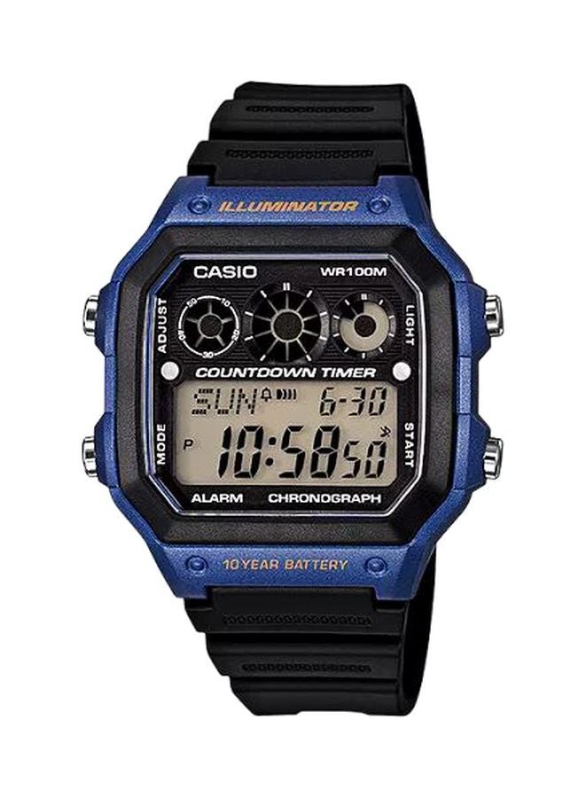 CASIO Men Water Resistant Digital Watch AE-1300WH-2A - 45 mm - Black - Image 1