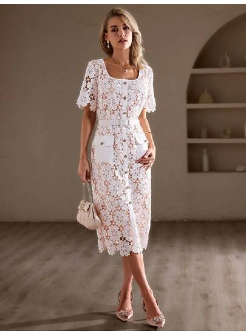 SIMPLEE Women's Summer Elegant DressLight & Comfortable Lightweight Cotton Blend Perfect for Outings