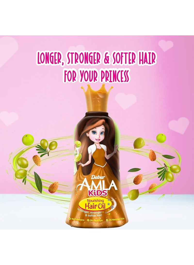 دابر أملا للأطفال مزيل تشابك الشعر + زيت شعر + شامبو (3 × 200 مل) | مستخلصات طبيعية | عناية لطيفة لشعر قوي وطويل | عبوة اقتصادية - Image 2
