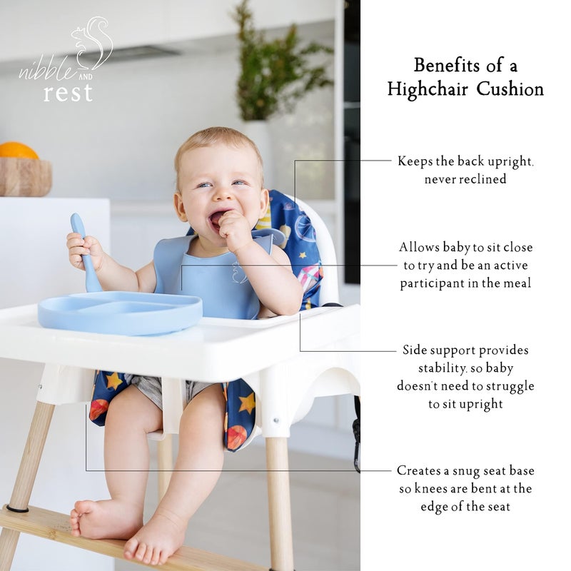 Nibble and Rest Highchair Insert, Compatible for IKEA Antilop Highchair, High Chair Accessories Stain-Proof and Wipeable Insert (Support Cushion) - Image 5