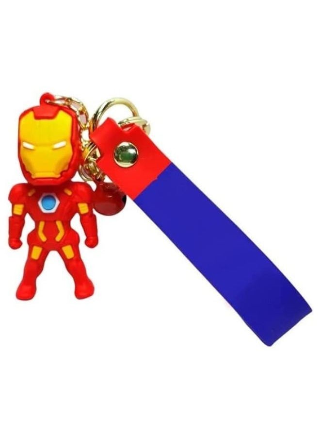 YOMNA - Cute Keychain, Cartoon Anime Keychain, Action Figure Keyring Cute Cartoon Figure Pendant Model Dolls Kids Gift Toy (Iron Man) - Image 1