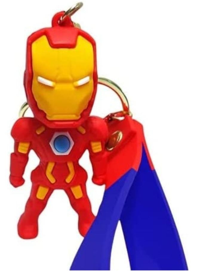 YOMNA - Cute Keychain, Cartoon Anime Keychain, Action Figure Keyring Cute Cartoon Figure Pendant Model Dolls Kids Gift Toy (Iron Man) - Image 1