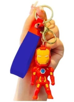 Cute Keychain, Cartoon Anime Keychain, Action Figure Keyring Cute Cartoon Figure Pendant Model Dolls Kids Gift Toy (Iron Man)