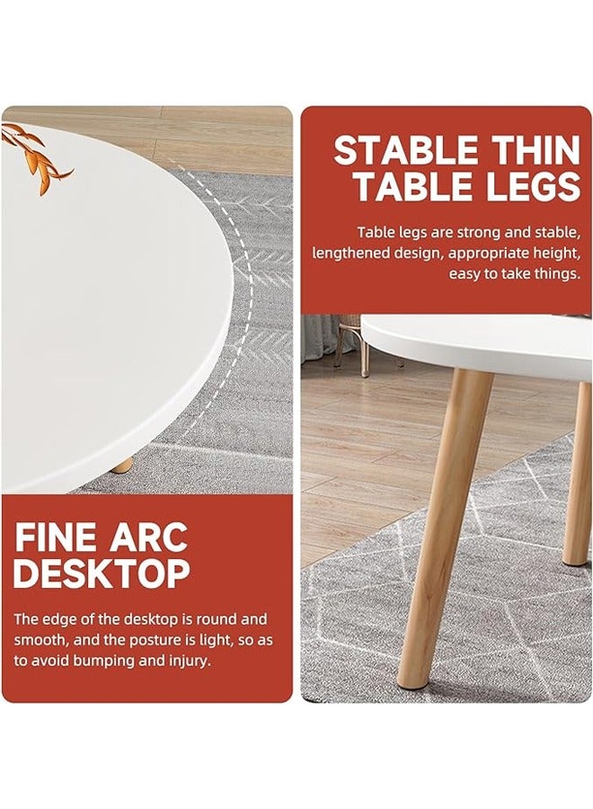 إن كي أكس طاولة قهوة مستديرة متعددة الأغراض للمطبخ وغرفة النوم - Image 5