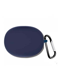 Silicone Carrying Case Compatible with Anker Soundcore Life P3, Portable Scratch Shock Resistant Cover with Carabiner (Navy Blue)