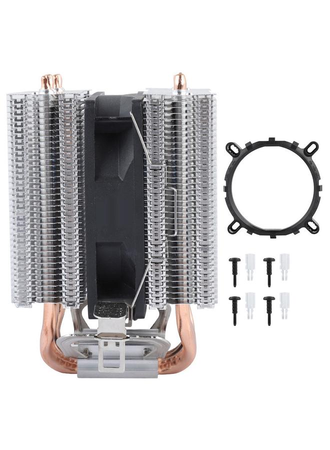 Loquat 4 Heat Pipe CPU Fan Radiator Cooler Heat Sink For Intel LGA 1155/1156/1366 (Green Light) - Image 5