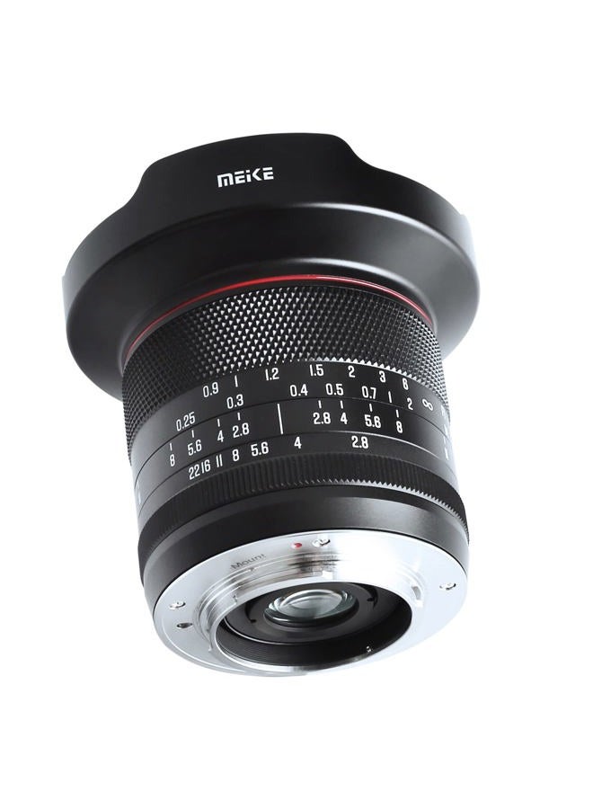 Meike 8mm F2.8 Wide Angle Zero Distortion Manual Focus Lens Compatible with Panasonic Olympus MFT M43 Mount Mirrorless Cameras GH1 GH2 GH3 GH4 GH5 GH6 - Image 3