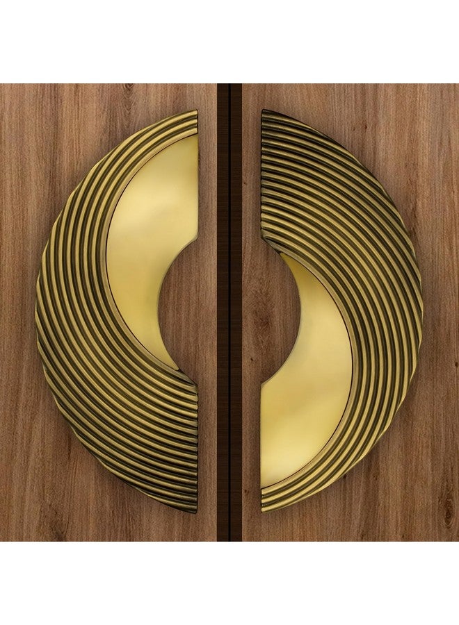 Plantex Premium Main Door Handle/8-Inches Round Shape Door Pull Handle For Main Door/Pull Push Antique Door Handle For Home/Office/Hotel-Pack Of 1(277- Brass Antique And Pvd Gold)-3 Years Warranty - Image 5