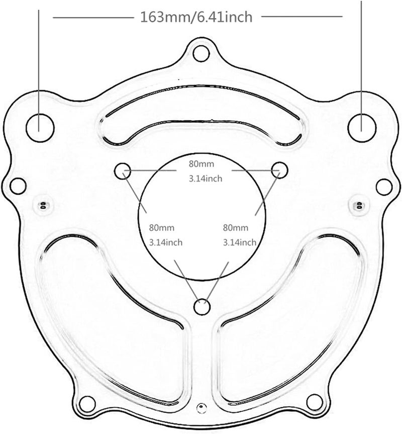 QASULER Motorcycle Air Cleaner Filter Kit - Image 2