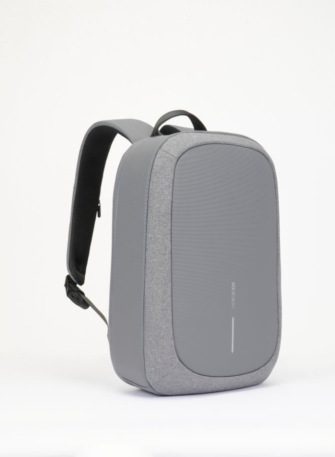 XD DESIGN Bobby Edge | Anti-Theft Backpack, Laptop & Tablet Travel Bag, RPET, Hidden Zipper, Cut Resistant, RFID Protected Pocket, Multi Compartments & Water Repellant - Grey - Image 4
